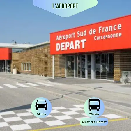 Appartement O'de- Centre - Proche Cité Médiévale -canal Du Midi - Wifi - Idéal Couple Et Professionnel *