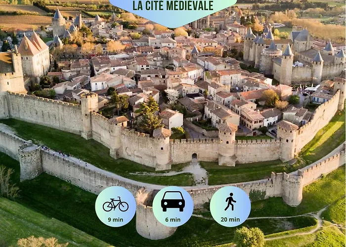 O'de- Centre - Proche Cite Medievale -canal Du Midi - Wifi - Ideal Couple Et Professionnel Каркассонн